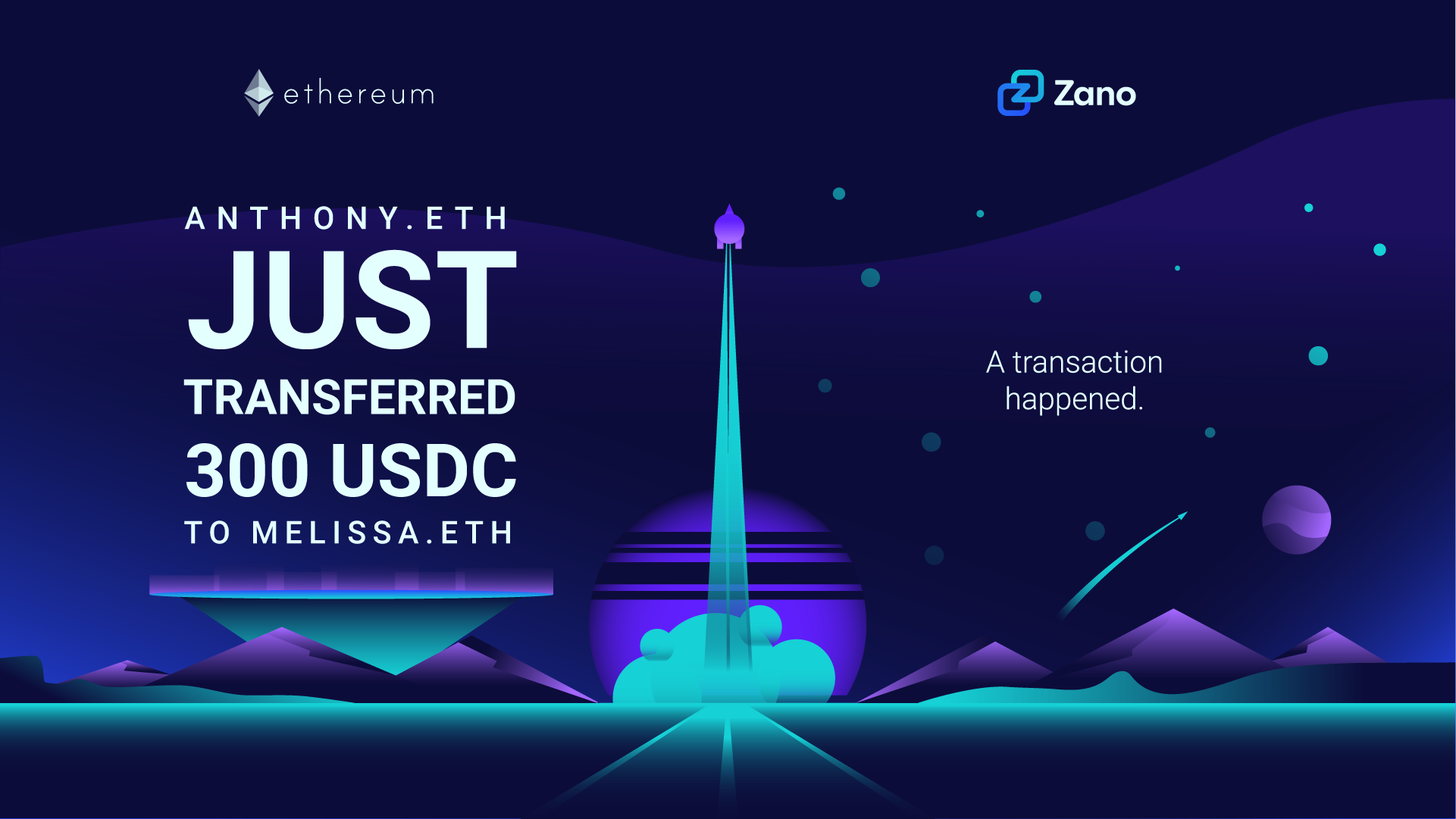 Comparison of details revealed by ETH's transactions and Zano ones.